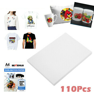 100 Sheets A4 Dye Sublimation Heat Transfer Paper for Polyester